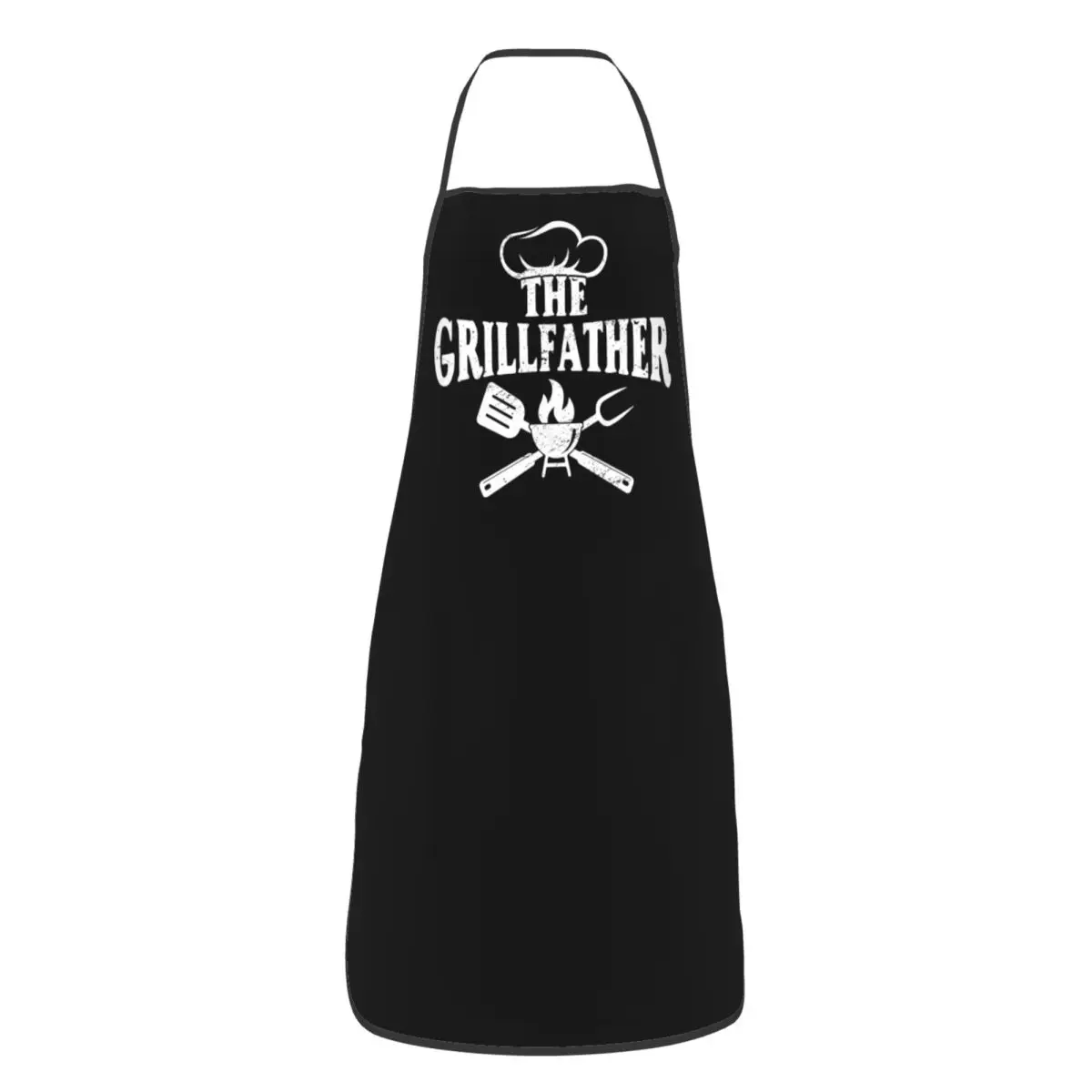 Custom The Grillfather BBQ Smoking Aprons for Men Women Grillmaster Adult Unisex Kitchen Chef Bib Tablier Cuisine Cooking Baking