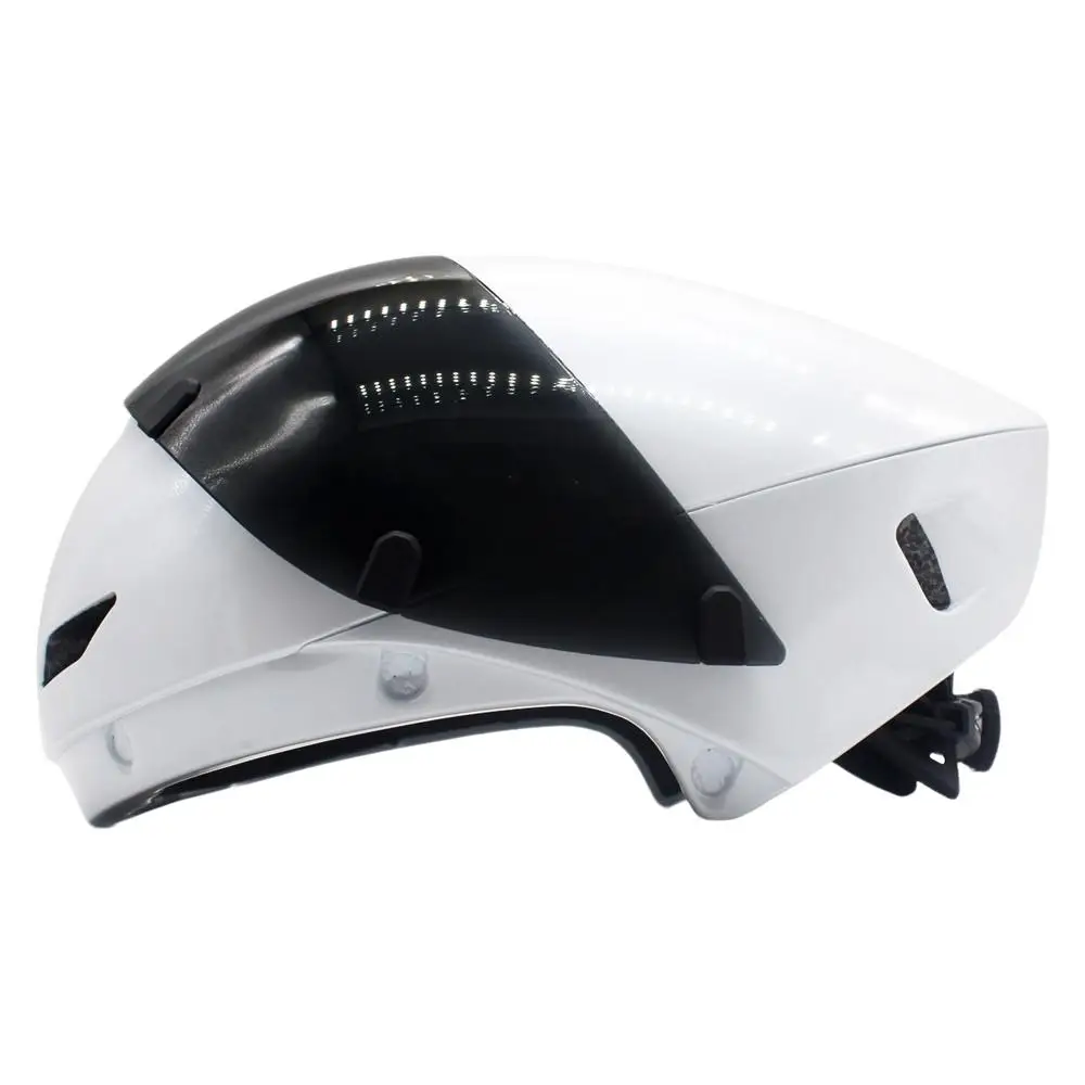 YUMAJ TT Bicycle Helmet Aerodynamic Triathlon-Specific Cycling Helmet with Panoramic Surround Magnetic Goggles YM-88