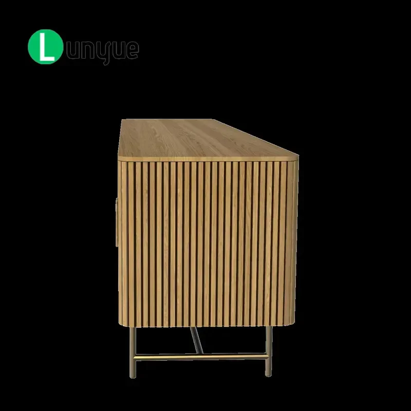 Rustic Wooden Console Table with Drawers Modern Luxury TV Cabinet Storage Unit for Living Room Unique Home Furniture Decor