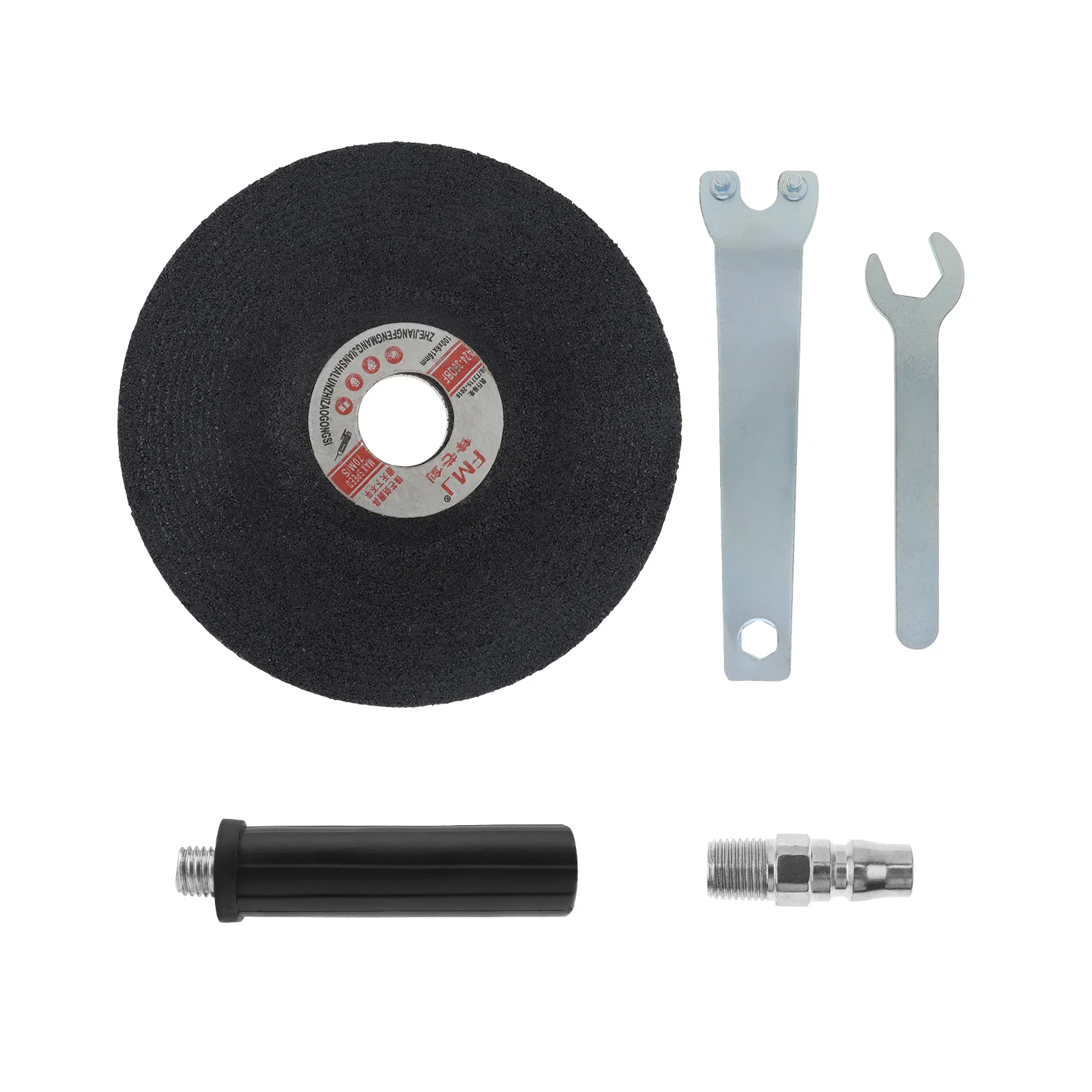4 Inch High-speed Pneumatic Angle Grinder with Disc Polished Piece and PVC Handle for Machine Polished / Cutting Tools