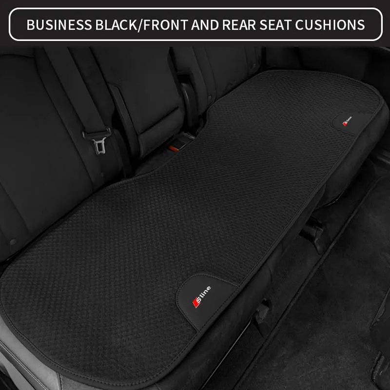 Car Ice Silk Seat Cover Front Rear Seat Cushion Protector Mat For Audi S Line S7 S8 S5 S6 Quattro A1 A3 A4 A5 A6 A7 A8 Q2 Q3 Q5