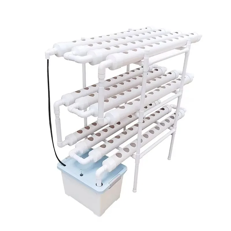 نظام أنبوب NFT المائي عموديًا - مجموعة النمو التجاري الصناعي PVC للزراعة الحضرية والدفيئة