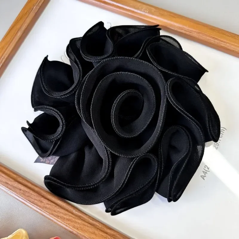 Fabric Multi-layer Large Flower Brooches for Women Corsage Lapel Pins Fashion Jewelry Wedding Party Clothes Accessories