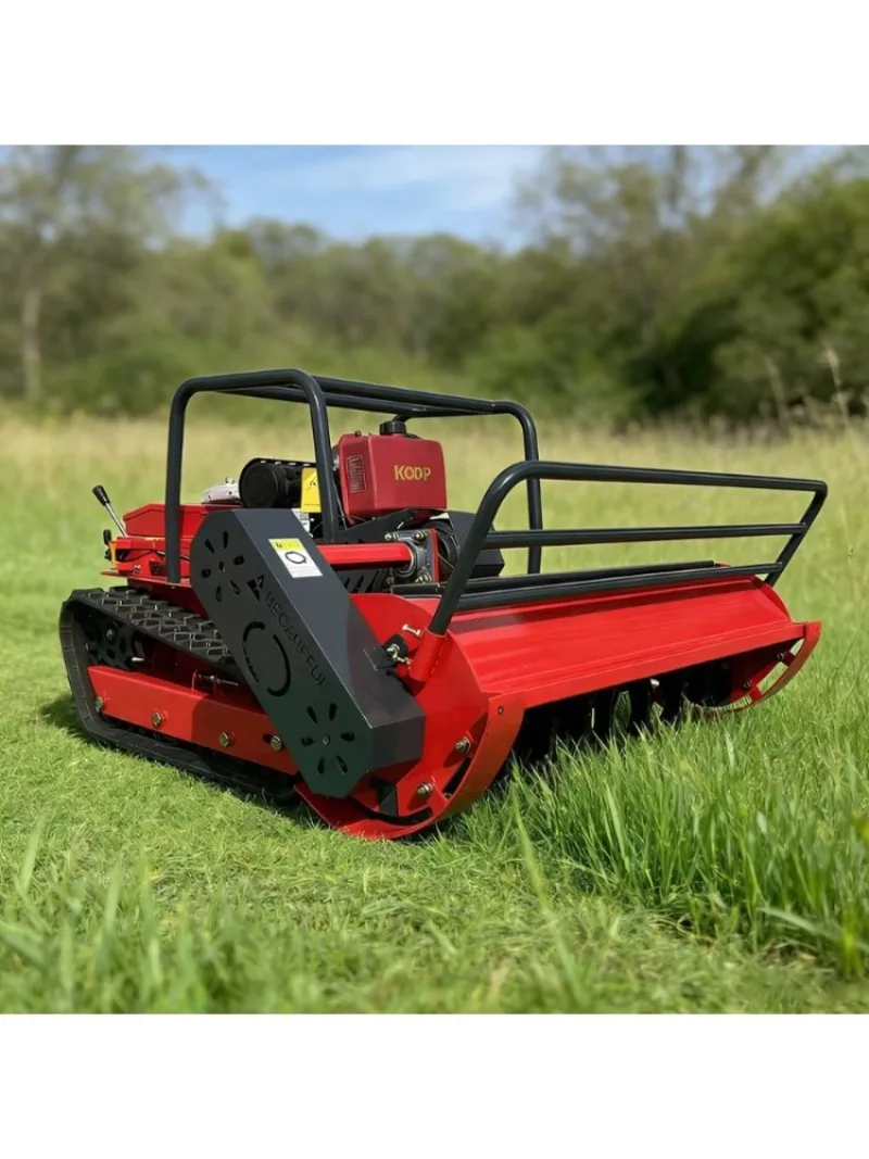 Customized All Terrain Remote Controlled Lawn Mowers Crawler Robot Mower Fully Automatic Intelligent Zero Turn Remote Lawn Mower