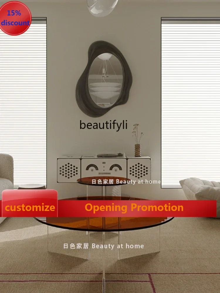 

ss7486 new style Modern Minimalist High-Grade Tea Table Living Room Home Light Luxury Acrylic