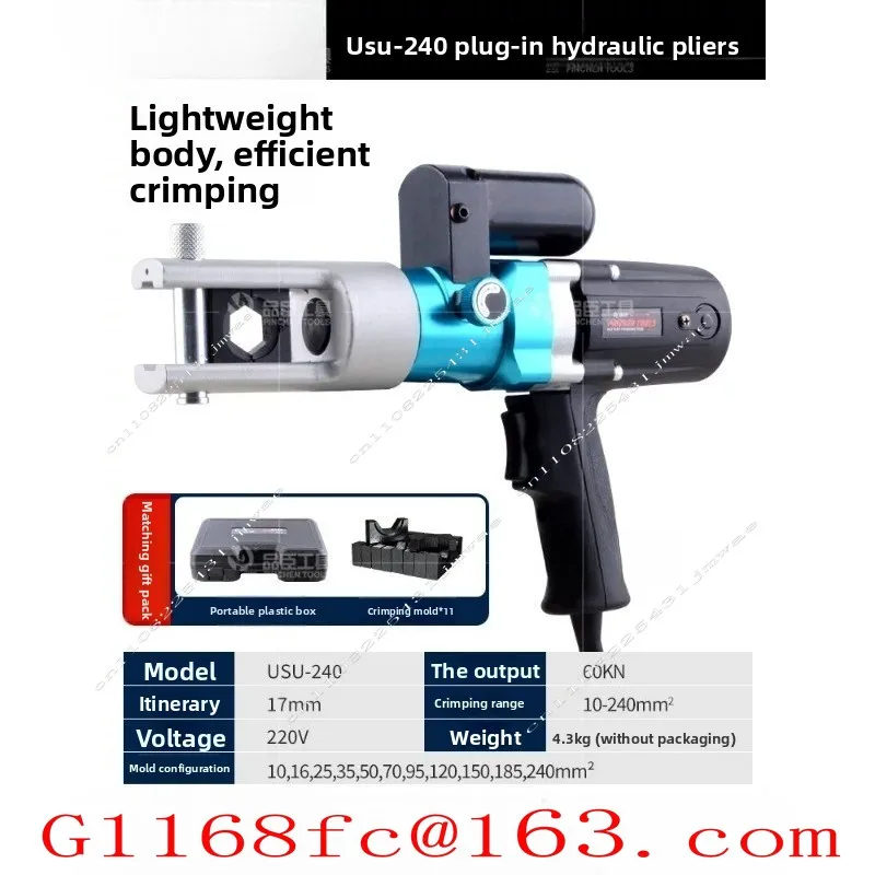 Plug in Hydraulic Pliers, Portable and Portable Hydraulic Pliers, Crimping Pliers, Terminals, Cables, Wiring Pliers
