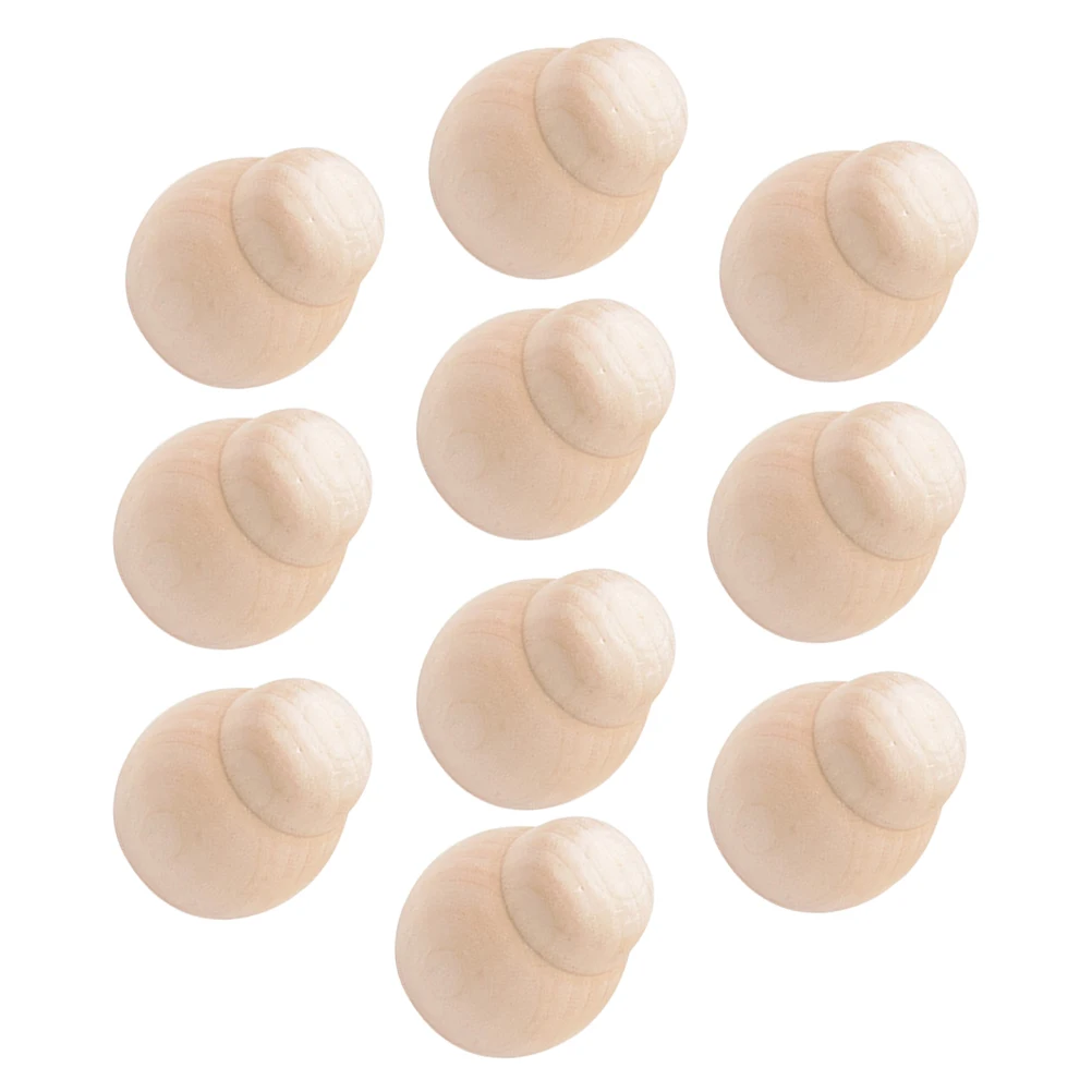 

10pcs Ladybug 48x37MM Unfinished Crafts DIY Peg Christmas Garden Diy Drawing Wooden Puppets naments H Painted Art