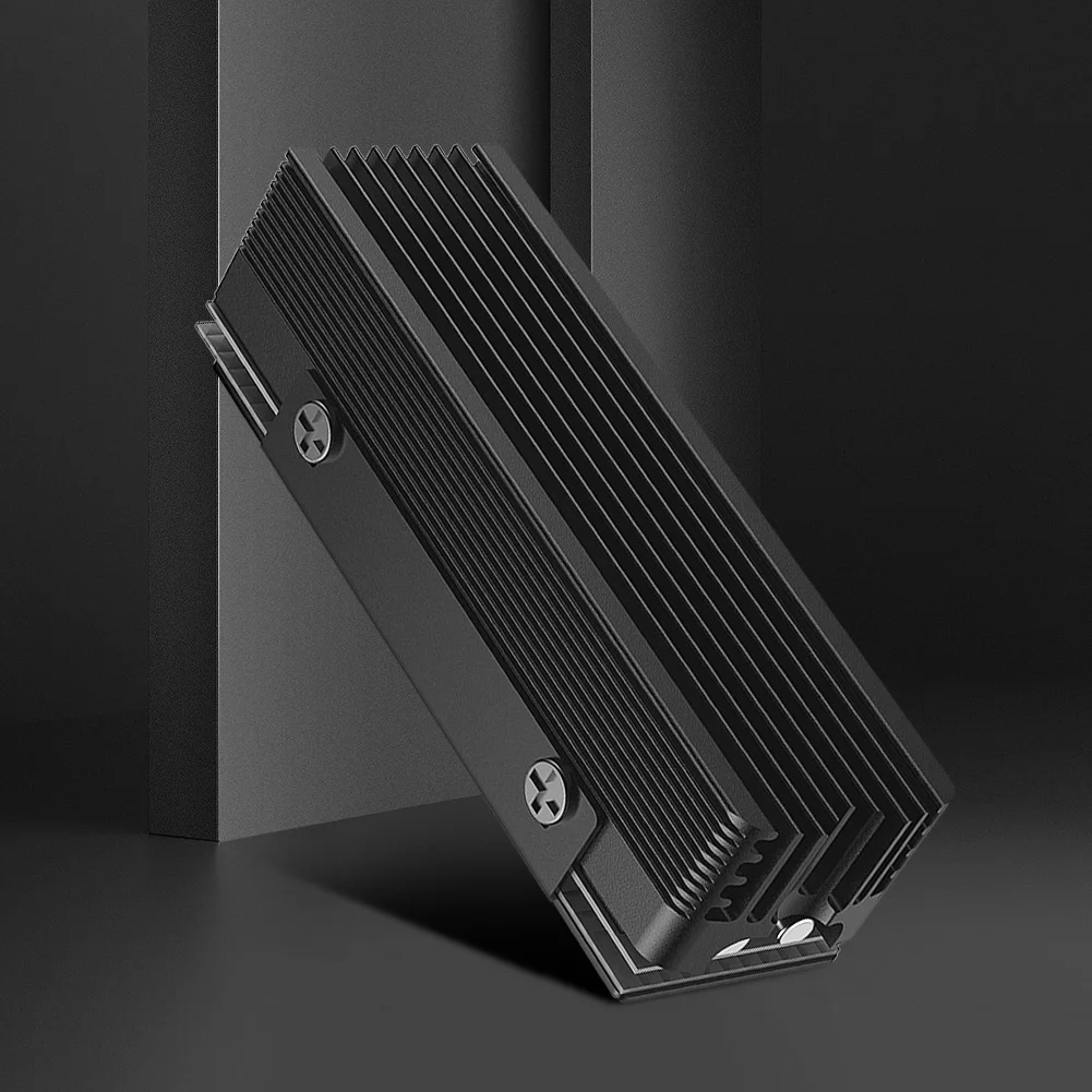 Radiator Pendingin dengan Bantalan Silikon Termal Radiator Solid State Drive SSD Gasket Pendingin untuk M.2 NVMe 2280 SSD