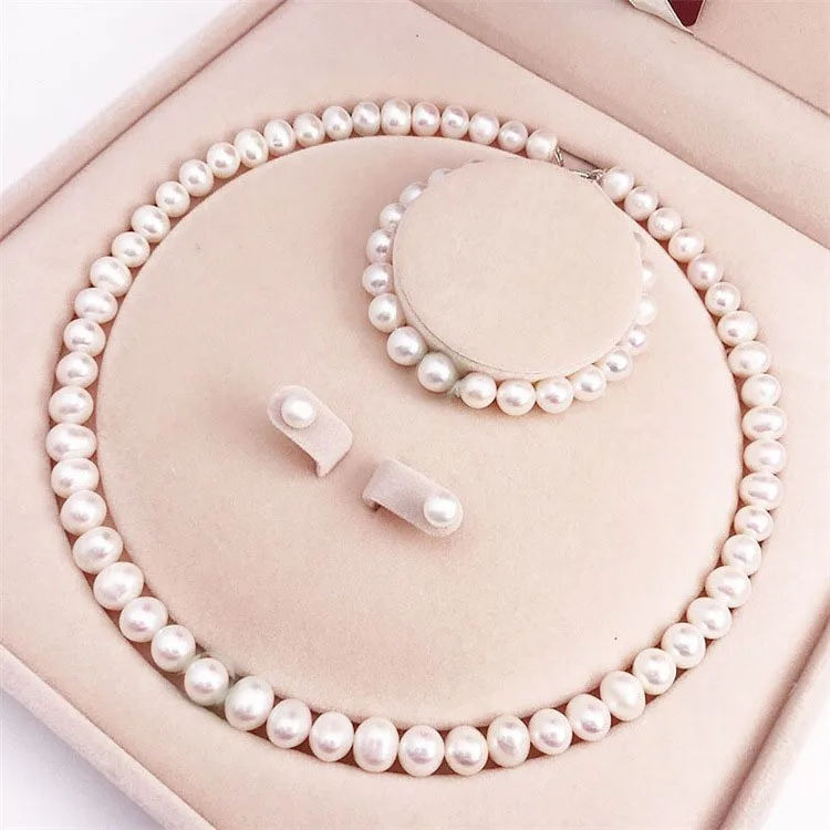 Japan Akoya Pearl Necklace 10-11mm pearl earring （bracelet Elastic rope 7.5-8inch） necklace  18