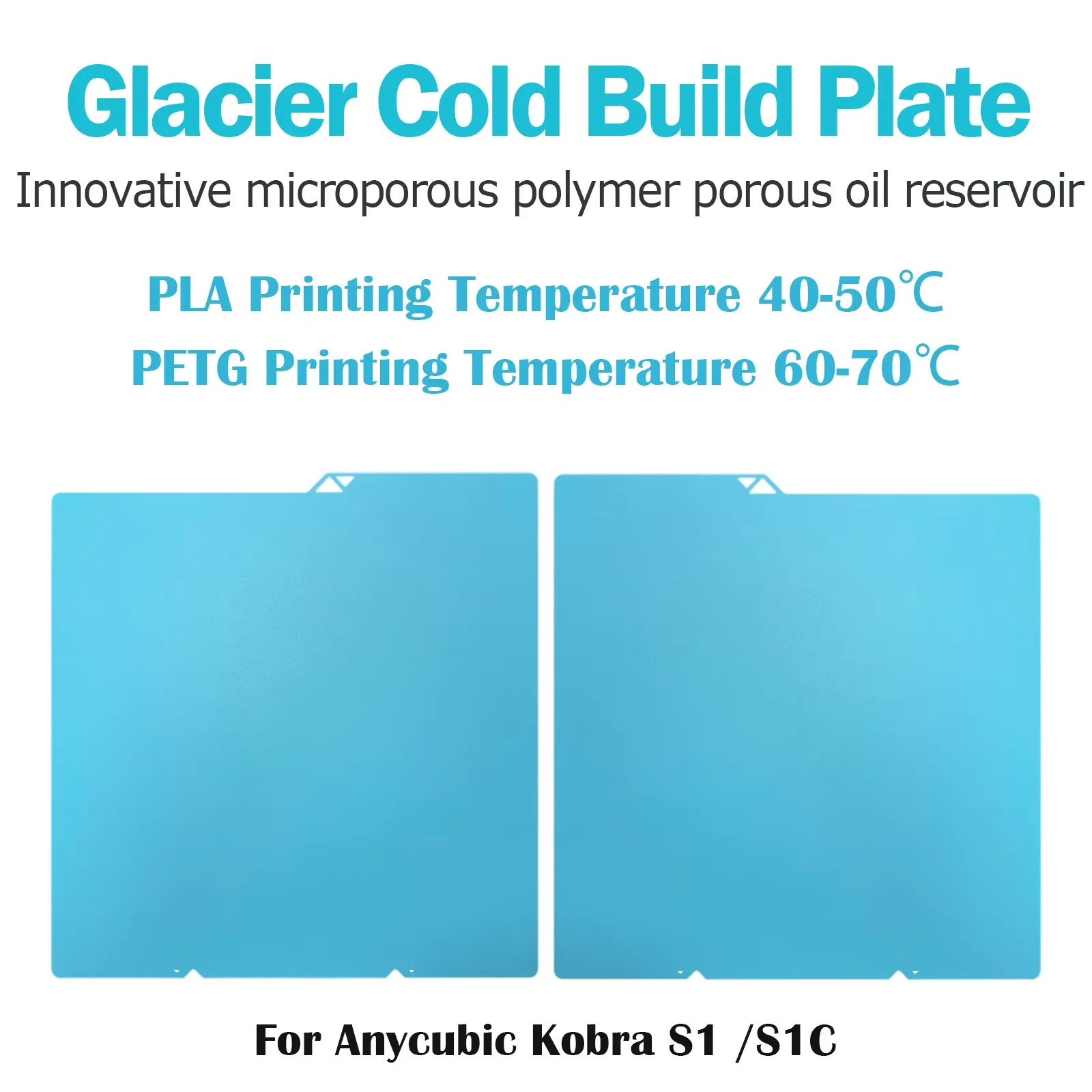 For Anycubic Kobra S1 Plate Pei Sheet 264x276mm Textured Kobra X Combo Build Plate Double Sided PEO PET Kobra S1C build Plate image 3