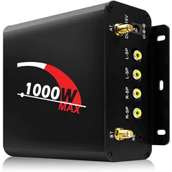 AMPLIFICADOR DE POTENCIA Multmedia de 1000W y 4 canales con Bluetooth, Radio FM, USB, AUX, tarjeta SD, reproductor de Audio compacto para coches, motocicletas, etc.