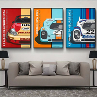 Automotive Sport Canvas Painting Le Mans Poster and Print Wall Art Extreme Motorsport Racing Cars Pictures Home Decor Unframed