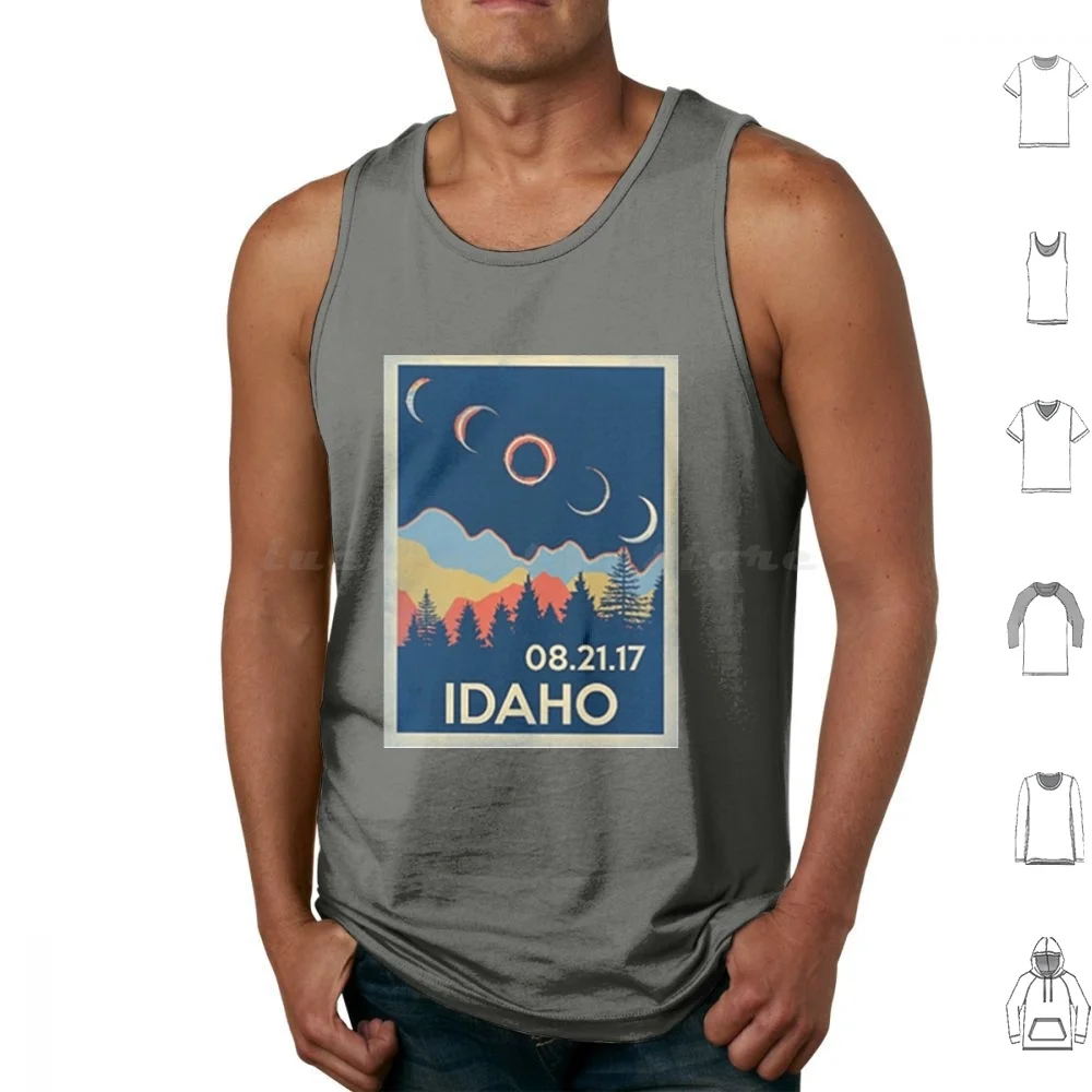 Vintage Idaho Solar 2017 Shirt Tank Tops Vest Sleeveless Vintage Idaho 2017 Retro Classic Idaho 2017 Idaho 2017 Idaho Mountain