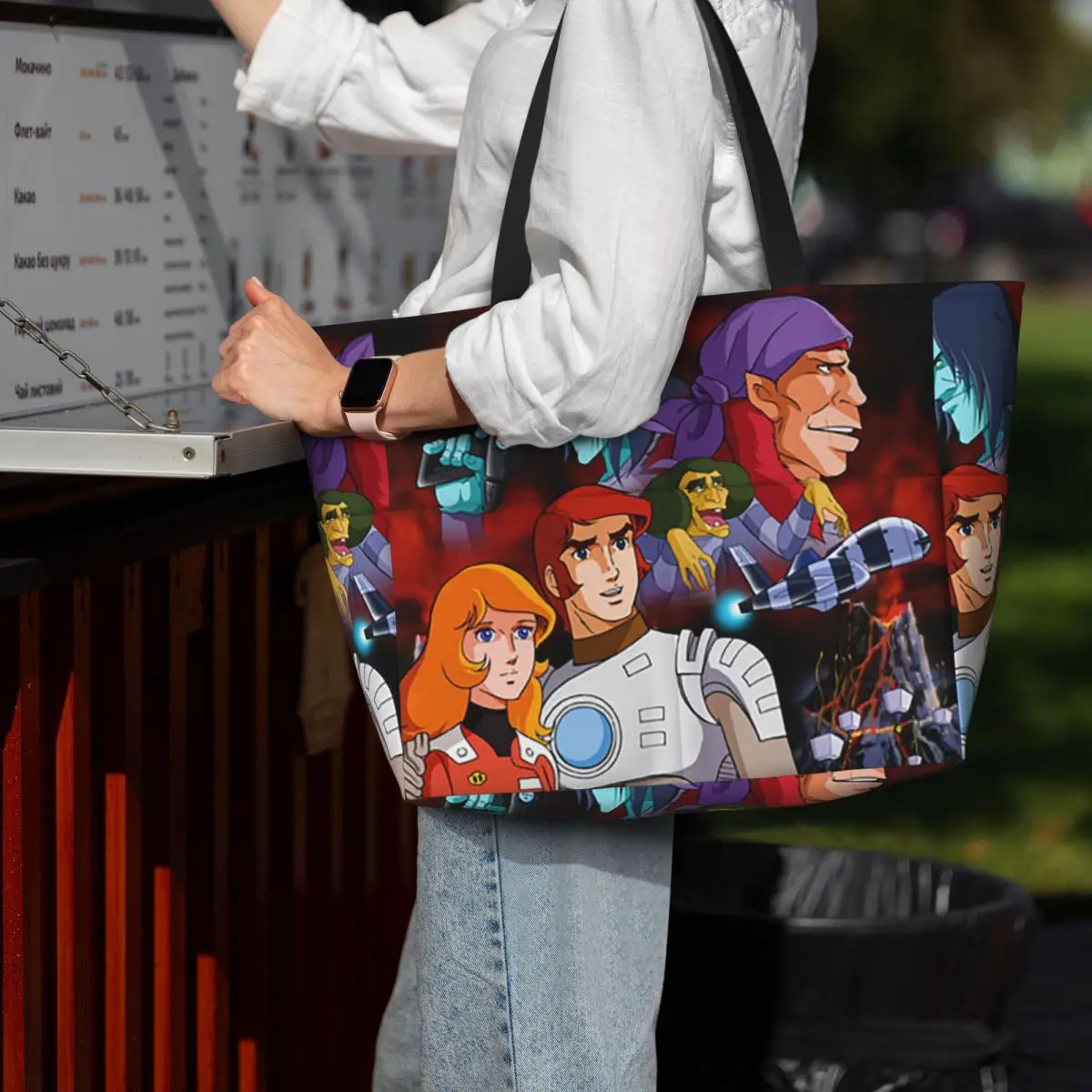 

Comet Crew Accessories Captain Future 4 Beach Tote Bag Sport Gym Yoga Duffle Large Tote Bag Women Travel Bag Fitness bag