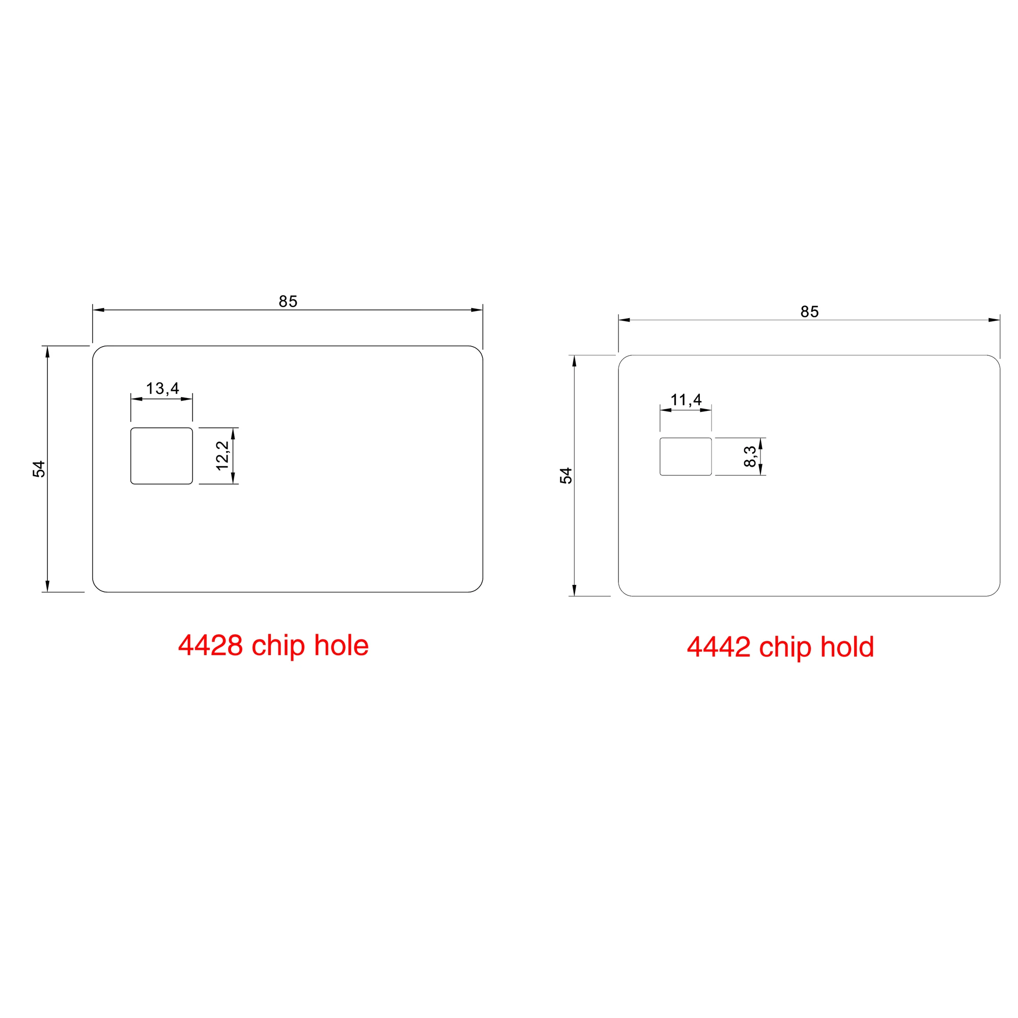 25 Pieces Blank DIY Metal Card,85mmx54mm,4442 Chip Slot w/HiCo 1 Track Magnetic Stripe,for IC Smart Intelligent Gift Card