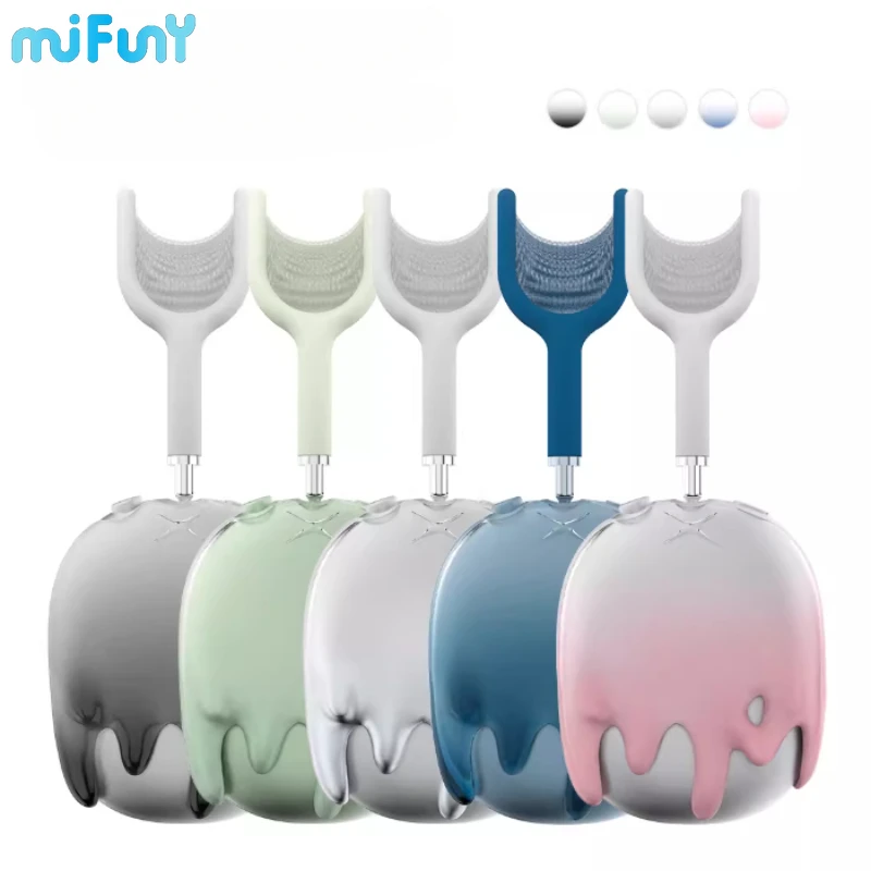 

Airpods Max Case Cover Original 3d Print Liquidity Gradient Resin Earphone Protection Airpods Max Earphone Accessories Y2K Gift