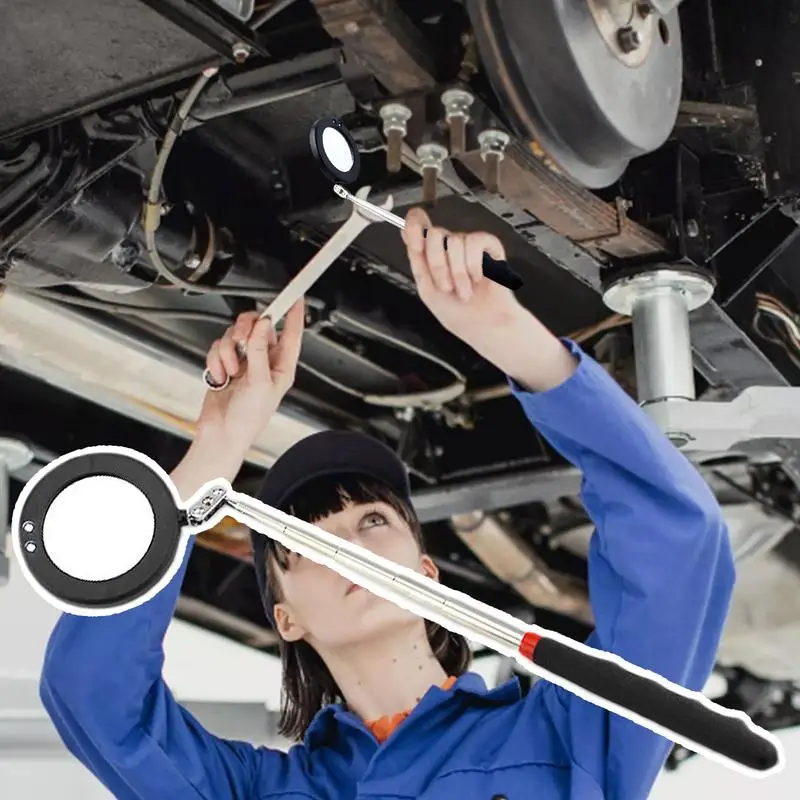 Flexible Car Inspection Glass Retractable Inspection Light 360 Swivel With LED Light Car Mechanic Tools Mechanic Telescoping