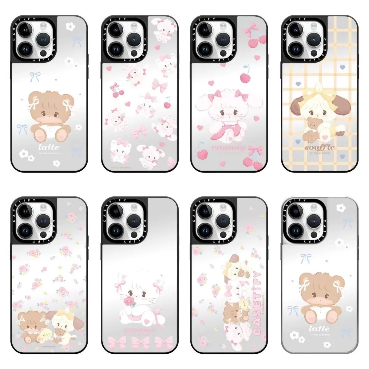 Mousse Cat Compatible for iPhone 16 pro Max Phone Case Durable Protective Cover for Apple Phones