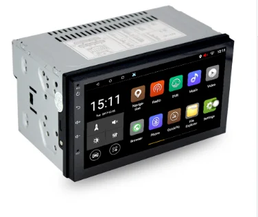 7003 Universal 2 Din Car Radio Android 8.1 GPS Navigation WiFi Auto Audio Stereo MP3 Player FM RDS with Rear Camera