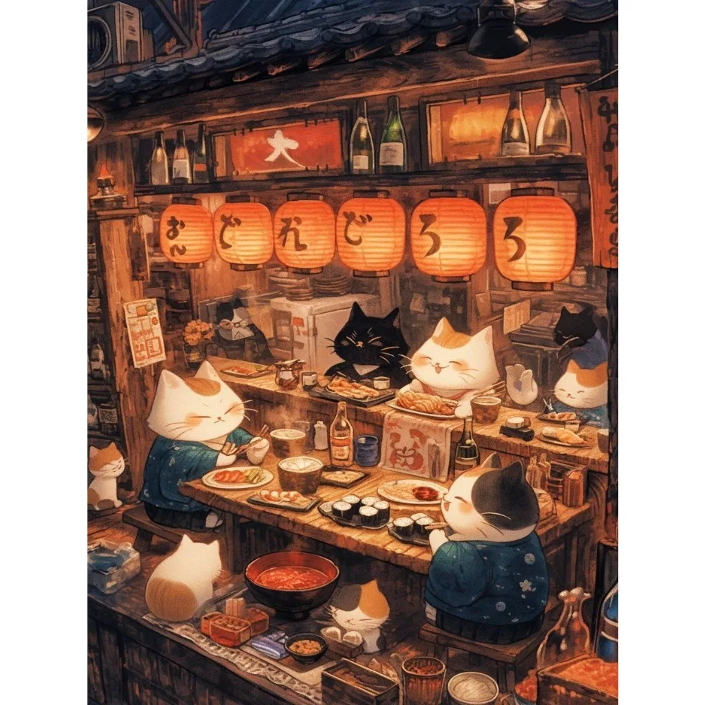 quebra-cabecas-de-gatinho-para-jantar-em-familia-500-1000-1200-2000-pecas-decoracao-para-casa-presente-sem-moldura