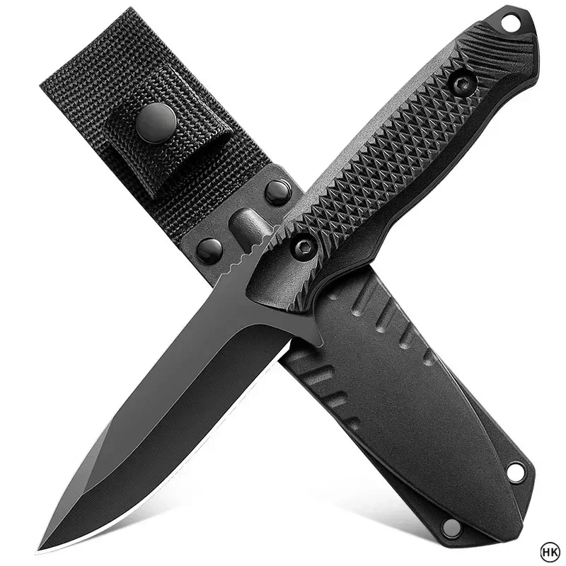 صلابة عالية التخييم الصيد سكين الجزار Fot قطع اللحوم المشي لمسافات طويلة في الهواء الطلق المحمولة حادة شفرة مثبتة سكين مع كم سكين #5