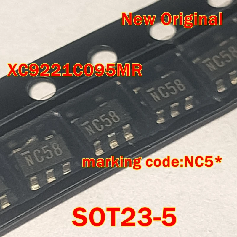 

1pcs to 100pcs XC9221C095MR-G XC9221C095MR New Original SOT23-5 marking code:NC5* Step-down DC/DC controller IC