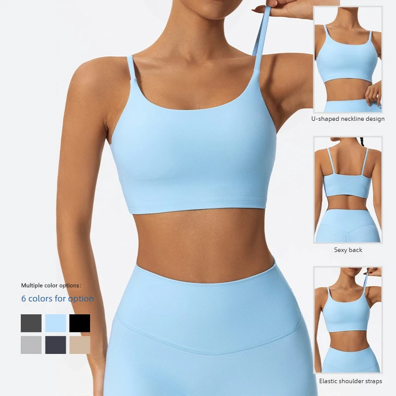 Lezyan Ladies Bra Fitness Dance Studio Gym Pilates Vest Comfortable Back Yoga Gym Workout Exercise Gymnastics