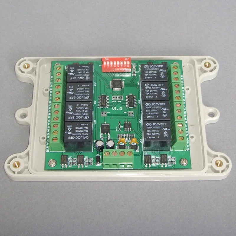 RS485 Decoder, Eight Groups of Relays, Switch Value Can Be Customized