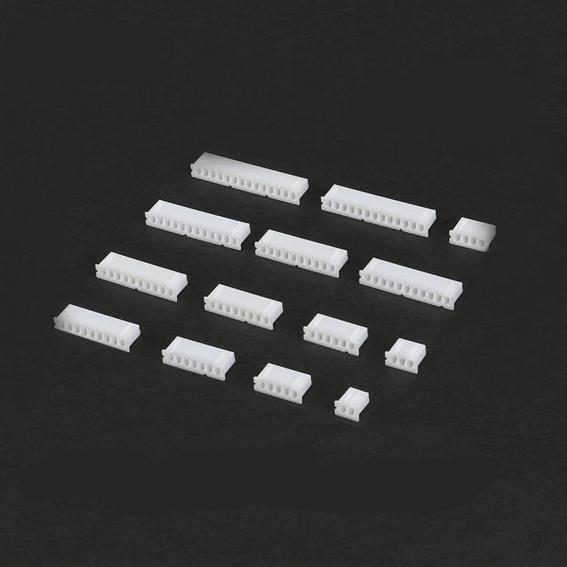 50pcs 2/3/4/5/6/7/8/9/10Pin XH2.54MM Housing Case White Terminals Connector