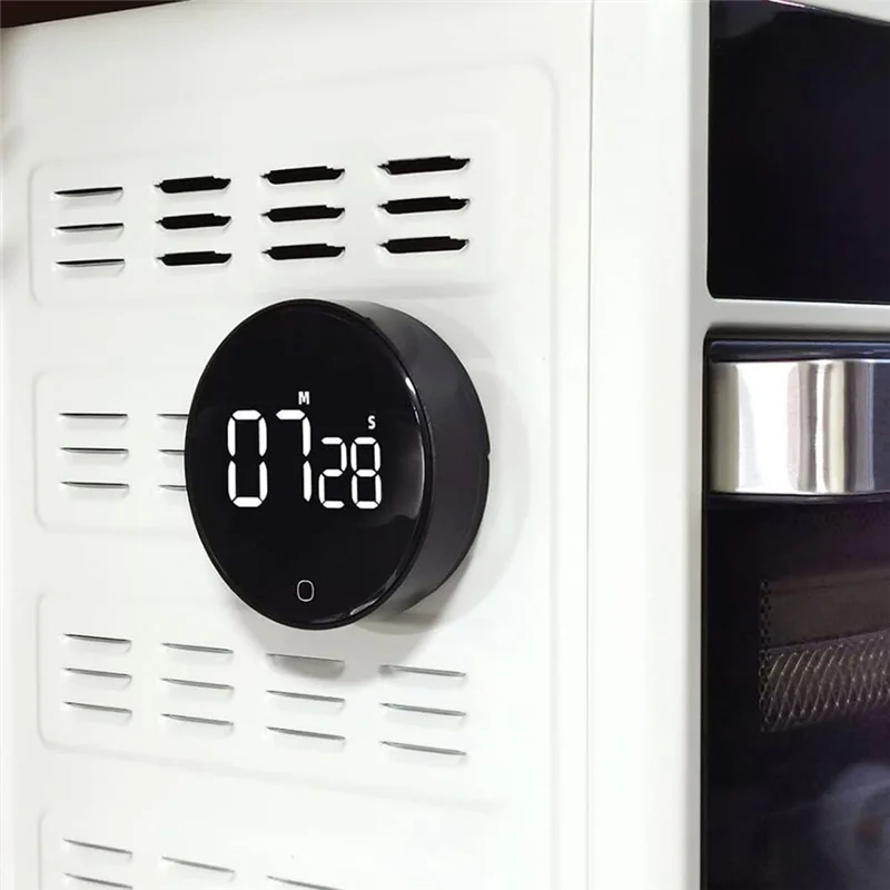 B50B - Obrotowy wyświetlacz LCD, elektroniczny minutnik, 99 minut, minutniki kuchenne, zegar do gotowania, głośny alarm, liczniki do domu i gabinetu