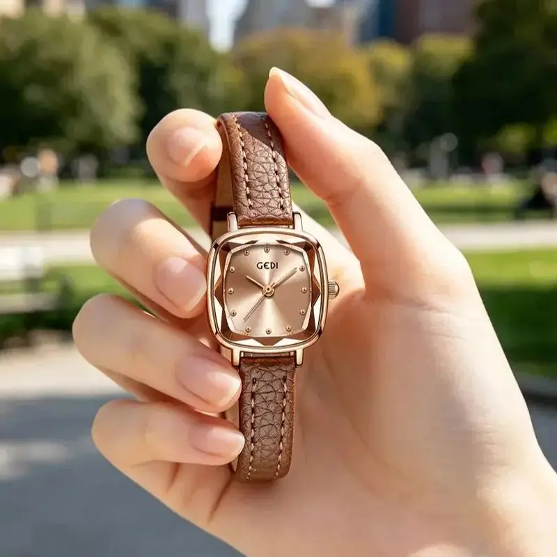 Women Watch Leather Strap Ladies Fashion Waterproof Quartz Watches Advanced Simple Female Clock Bracelet