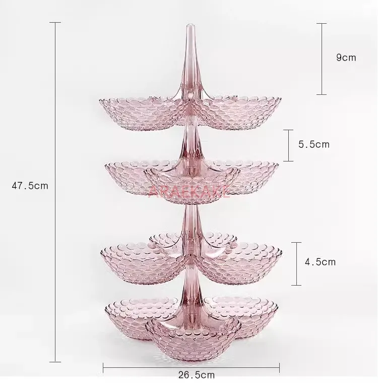 

Фруктовая тарелка, чайный столик для домашней гостиной, популярная тарелка для конфет высокой красоты, разделенная