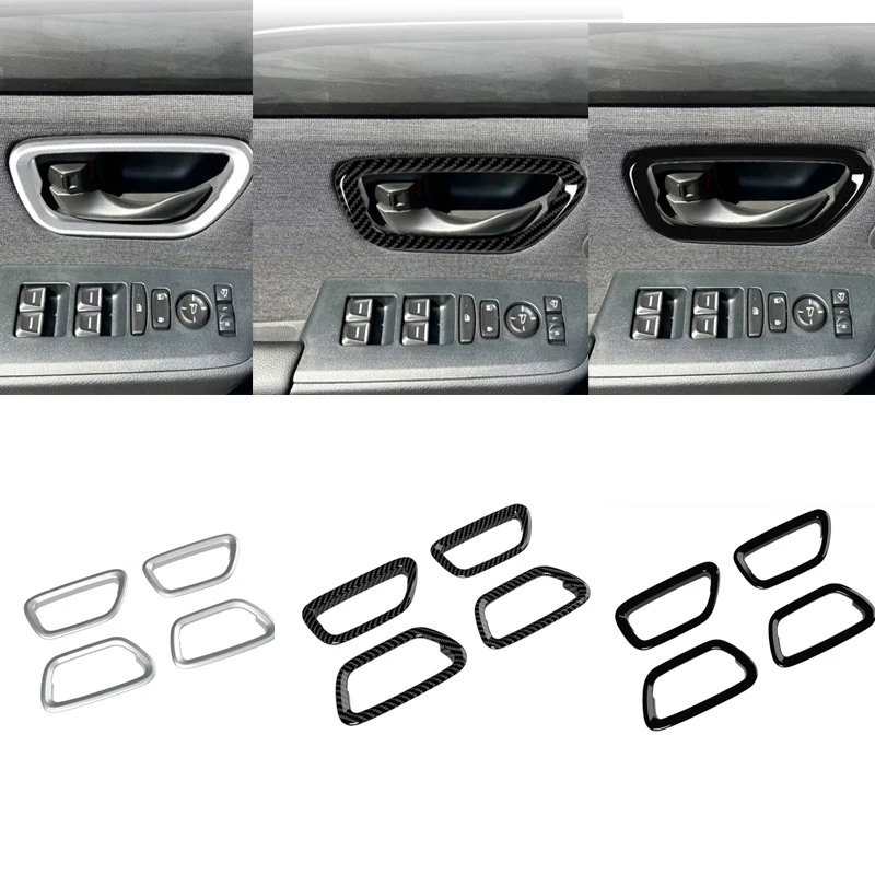 

LHD for Honda Passport 2025 2026 ABS Carbon Car Inner Door Handle Bowl Cover decoration Case Trims Stickers Interior Accessories