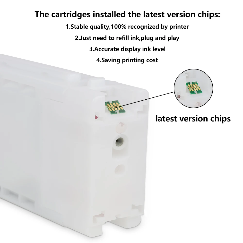 Winnerjet T7251-T725A Compatible Ink Cartridge With DTG Ink With One Time Use Chip for EPSON SURE COLOR F2000 F2100 Printers