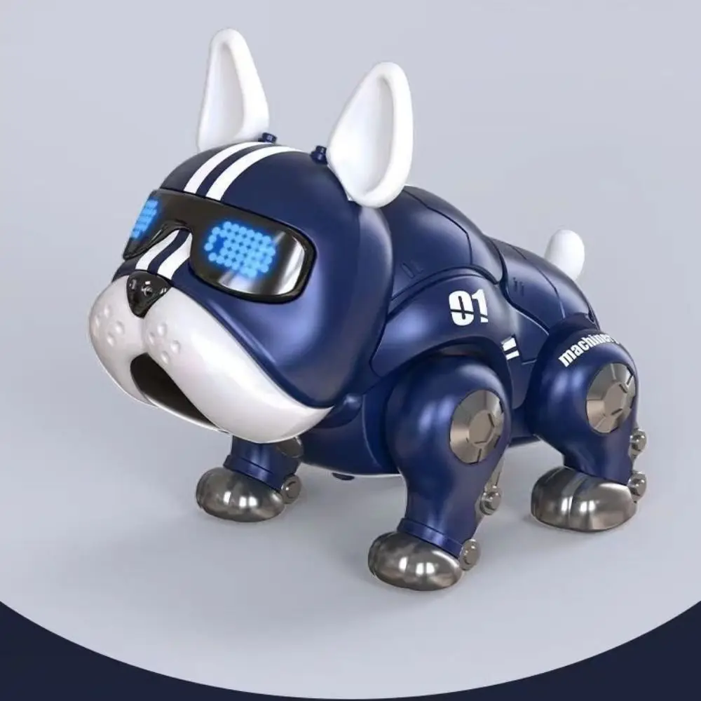 Chien robot virtuel intelligent électrique, animal de compagnie avec lumière, chien violent, ABS, éducation précoce, musique, bébé