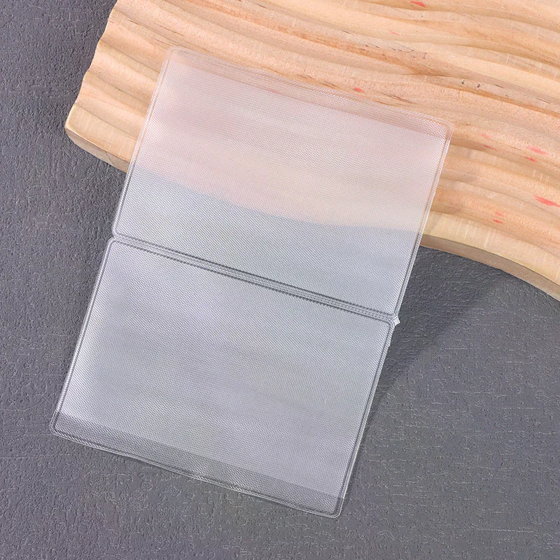 PVC Waterproof Transparent Card Holder Plastic Card ID Holders Case To Protect Credit Cards Card Protector Cardholder Bags 50Pcs