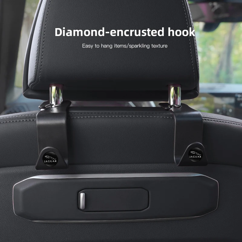 2 قطعة مقعد السيارة السنانير المقعد الخلفي تخزين قوس ل جاكوار X S F XF XE XJ XK XEL XFL XJL XJ6 XJS XKR XFR F-نوع F-Pace E-Pace