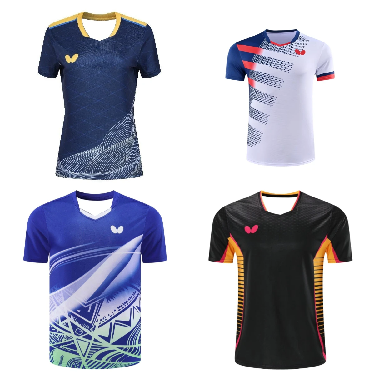 

Table Tennis and Badminton Jerseys, T-shirts, Competition and Training Suits, Quick-drying and Quick-descent Motorcycle T-shirts