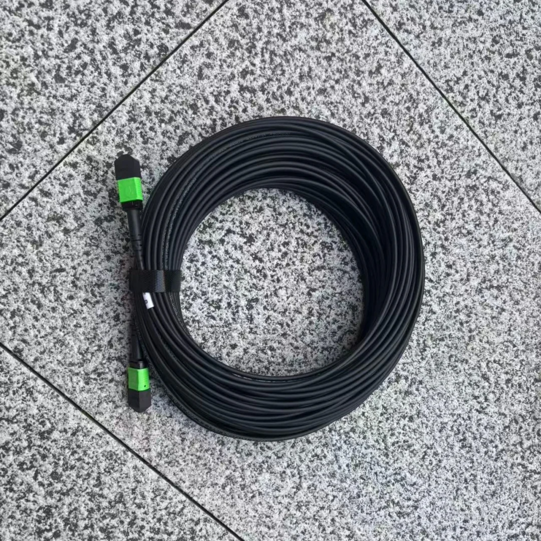 MTP Armored patch cord 12 cores TPU MPO APC female male 1-30m 20m 10m singlemode 12C type B SM 12 fiber optical jumper outdoor