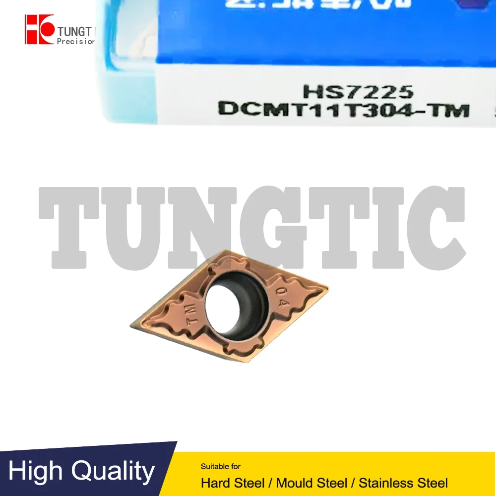 

DCMT11T304-TM HS8125 HS7225 Turning Cutter CNC Insert Cutting Tool Machining Metal