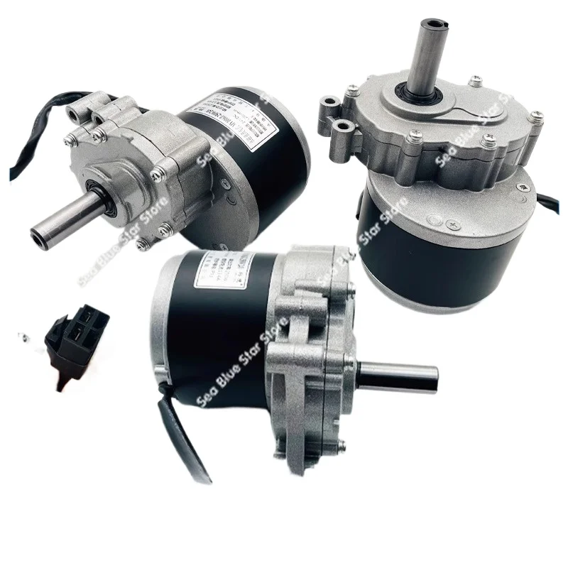DC brushed low-speed two-stage deceleration electric vehicle motor 24V250W wheelchair motor 120/75 rpm