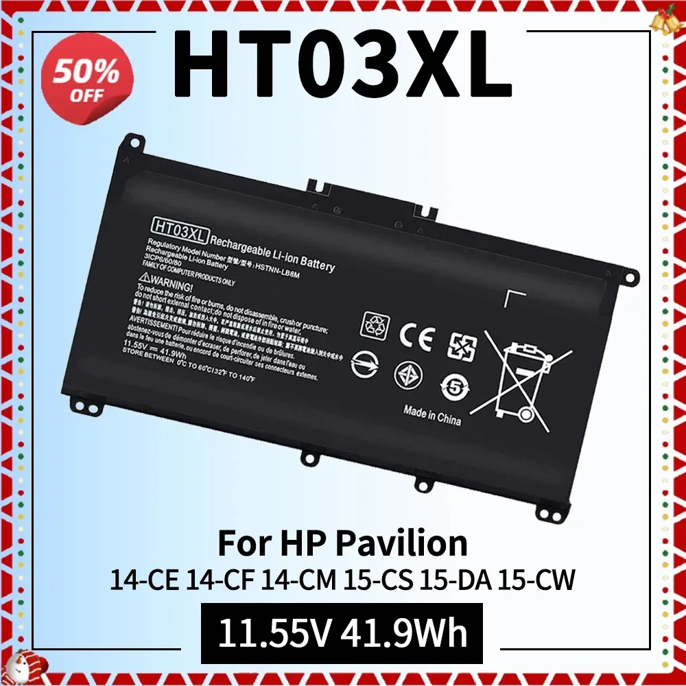 

HT03XL Laptop Battery for HP L11119-855 Pavilion 15-CS 15-DA 15-DB 15-DW 14-CE 14-CF 14-DF 17-CA Series 15-CS0053CL 15-DW0033NR