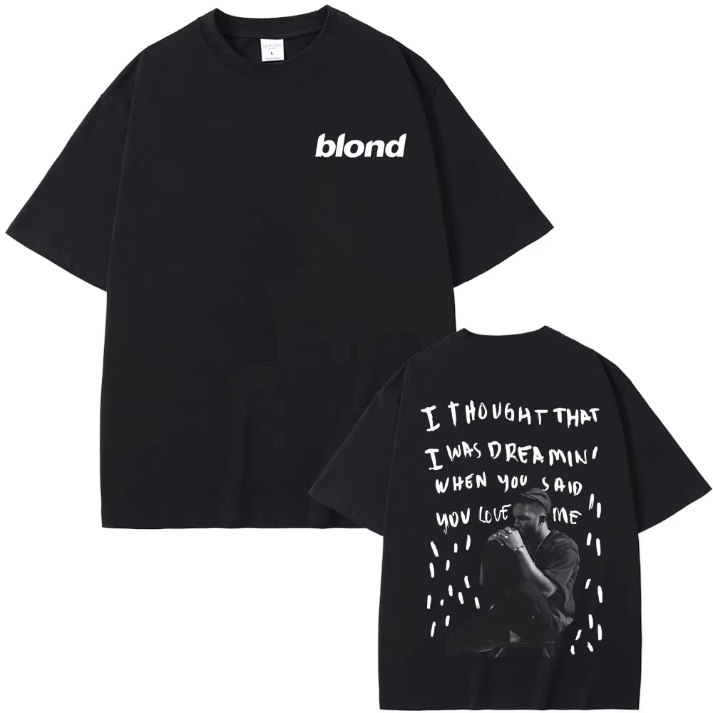 

Rapper Frank Fashion T-shirt Blond Hip Hop Oversized T Shirt Ocean Vintage Tshirt Men Women Casual Short Sleeve Tee Male Trendy