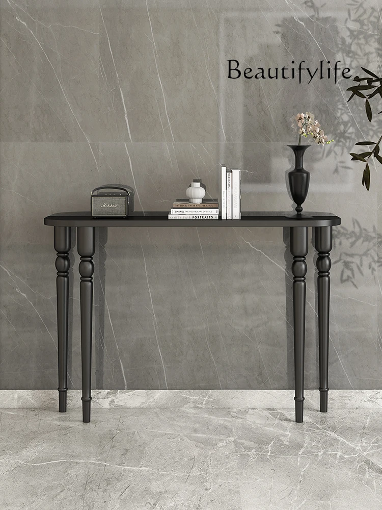 

Nordic Antique Corridor Extremely Narrow Simple Semicircle Console Tables