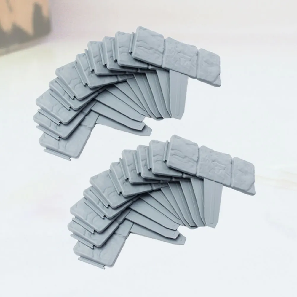 

20 Pcs Decorative Garden Fence Guardrail Landscape Edging Kit Durable PP Material Non Corrosive Flexible Design Suitable Gardens