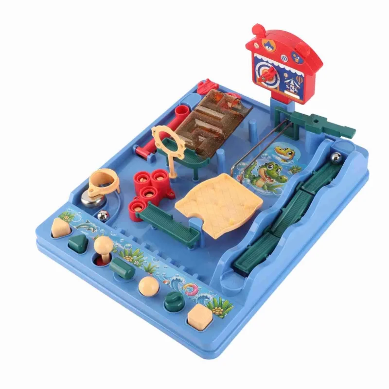 โต๊ะเกมเขาวงกตสวนน้ำขนาดเล็กพกพา ของเล่นสำหรับเด็กและผู้ใหญ่