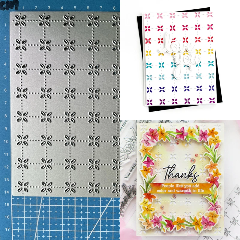 Металлические Вырубные штампы Lucky богиня Цветочная сетка покрывало Сделай Сам Скрапбукинг Фотоальбом декоративное тиснение бумажные открытки ремесла