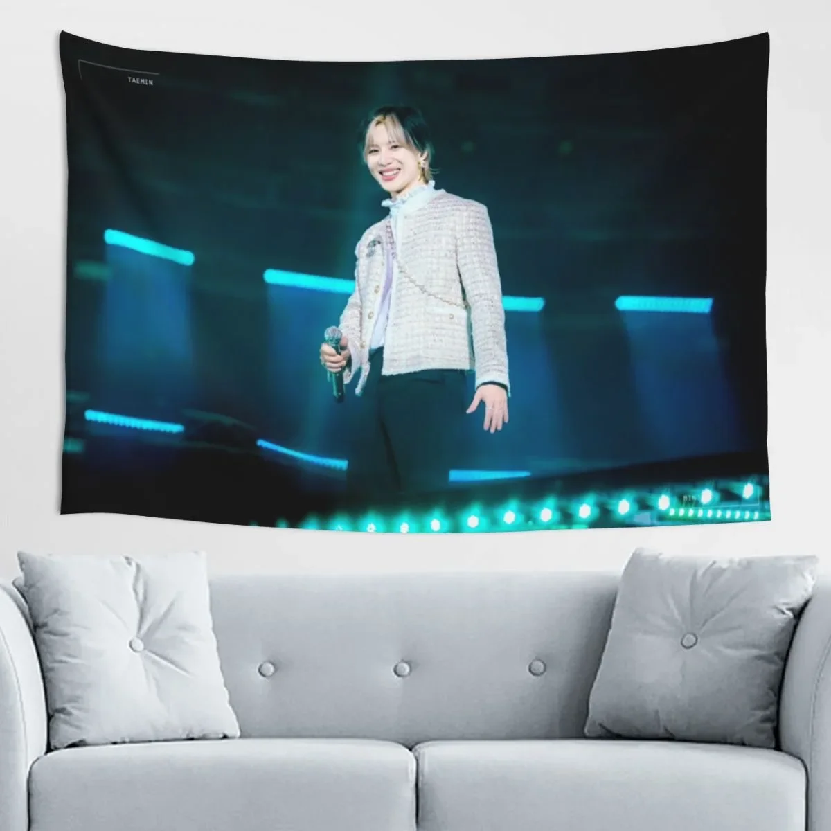 SHINEE Lee Tae-min Magazine Cover Poster Hanging Cloth Li Taimin Photo Picture Tapestry Bedroom Home Wall Art Decor Background