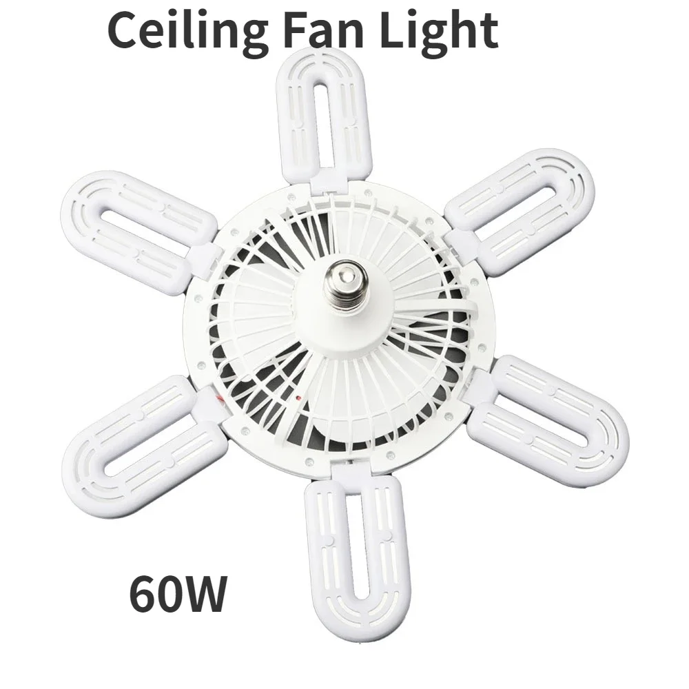 Fashion Design Energy Fan U Shaped Foldable Led E27 Led Ceiling Light with Fan U-Shaped Fan Light