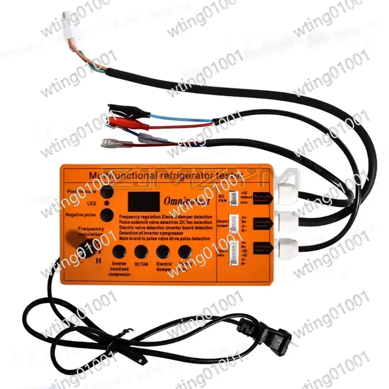 for Refrigerator Inverter Board Compressor Solenoid Valve Fan Air Door Electric Valve Tester Fault Diagnostic Tool English